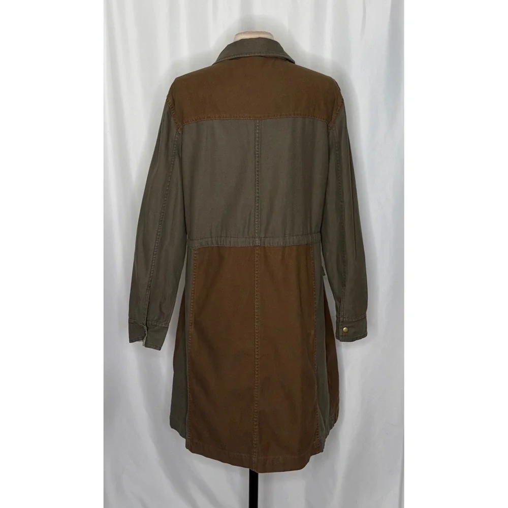 SUNDANCE Mason Jane Parka Jacket Coat Green Brown Utility Western Pockets XL
